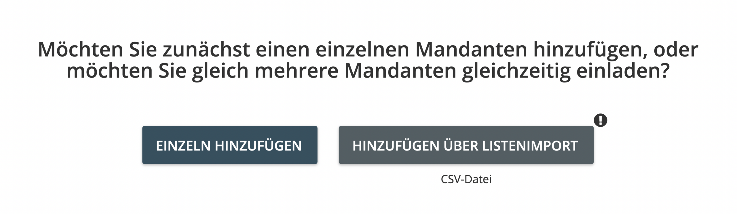 Modulo di inserimento dei dati dei clienti con opzione di caricamento da file CSV