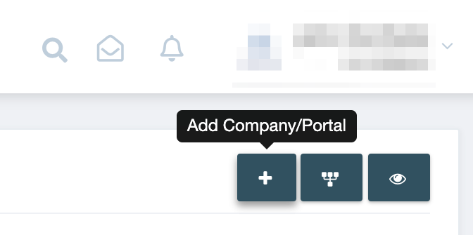 Step 2. Click the plus icon on the top right corner of the Companies & Portals page. - Can I suggest other online portals that are not on