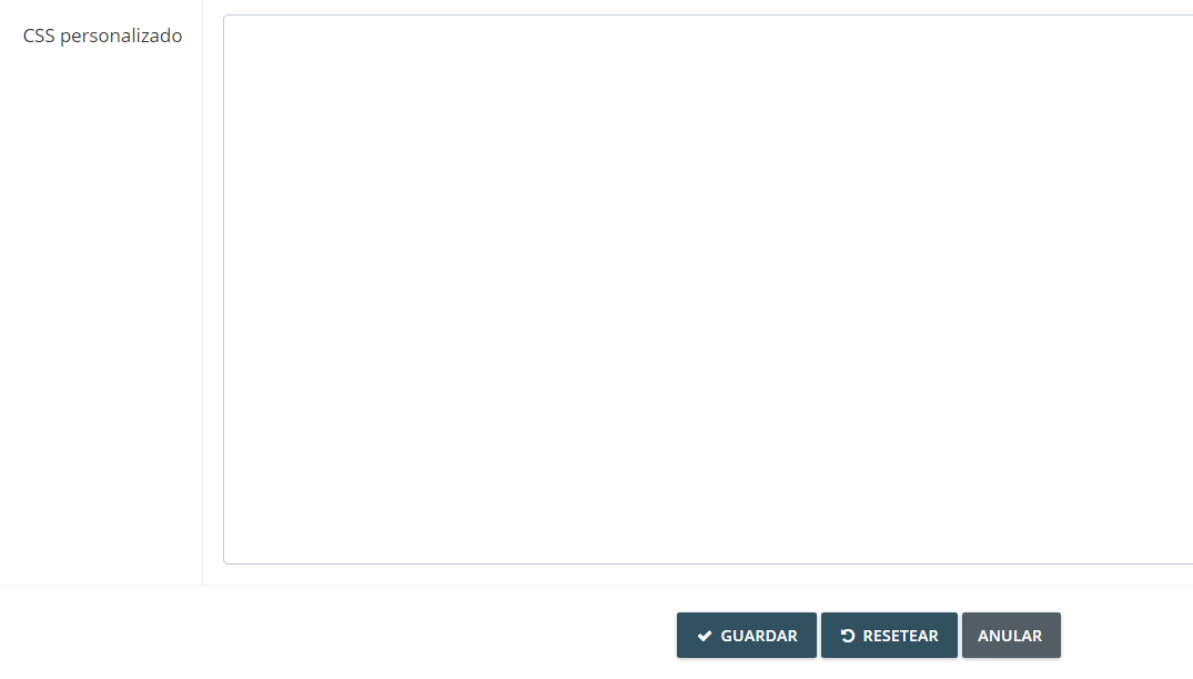 También puede personalizar su cuenta GetMyInvoices cargando estilos CSS personalizados. Para ello, desplácese hasta la parte inferior de la