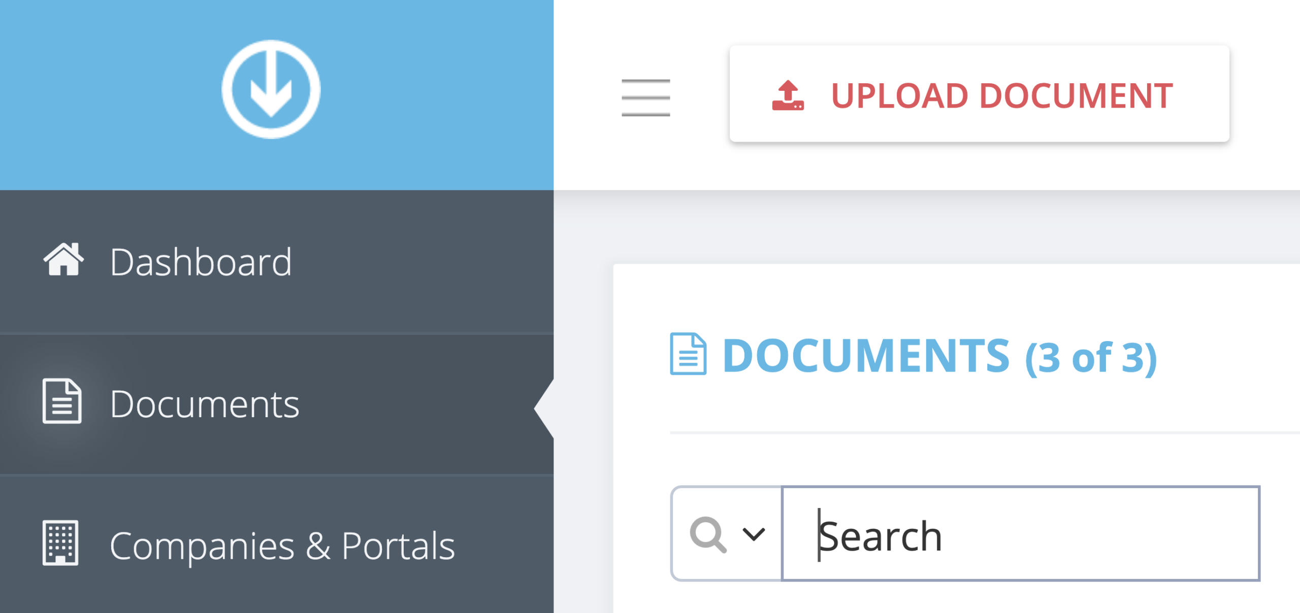 Step 1. From the GetMyInvoices dashboard, click Documents on the left-side menu. - Where can I see changes made to my invoices in