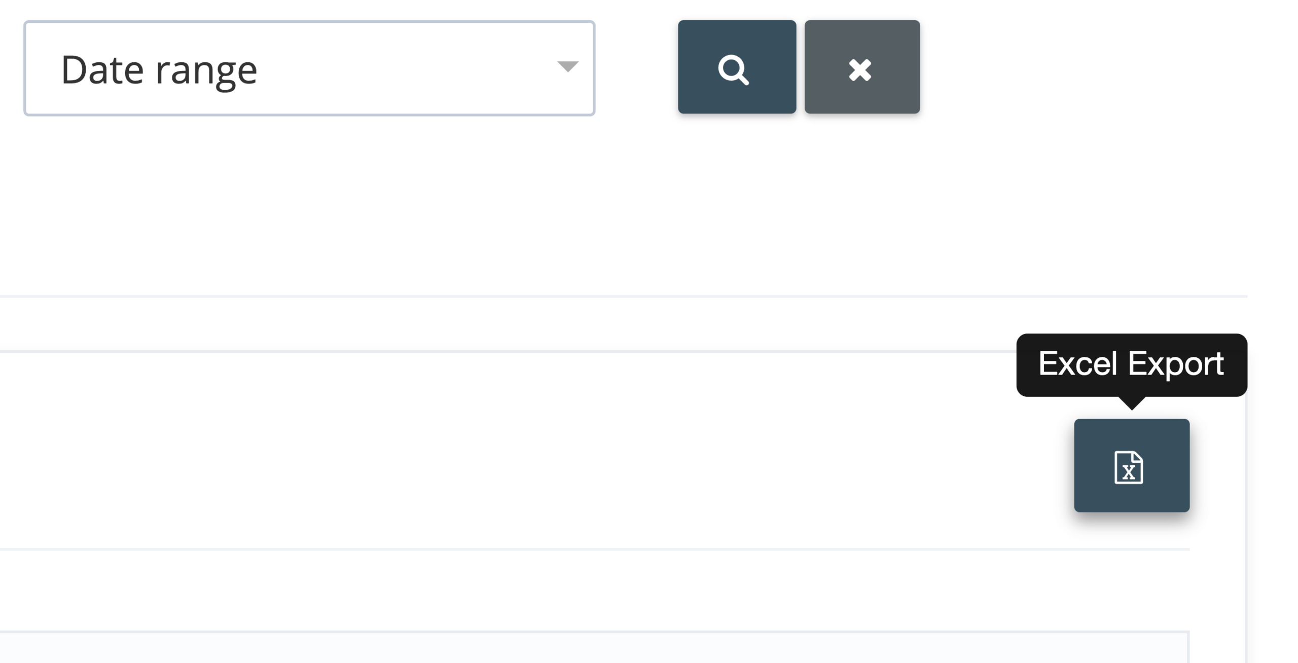 Step 2. Navigate to the reports section that you wish to export your reports data from. Click the Export button on the upper right corner.