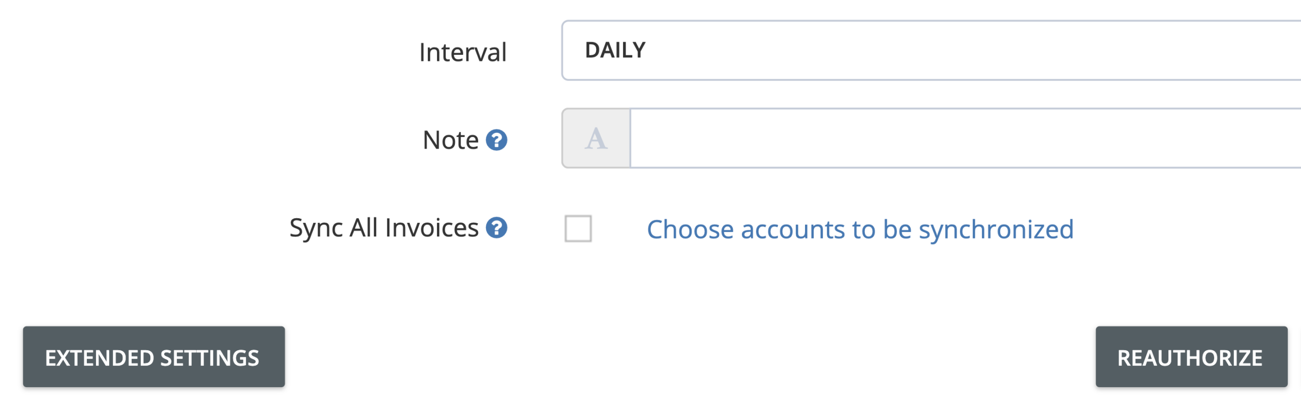 Step 3. On the Edit Sync Account window, untick the checkbox next to Sync All Invoices. If this checkbox is already unticked, click Choose