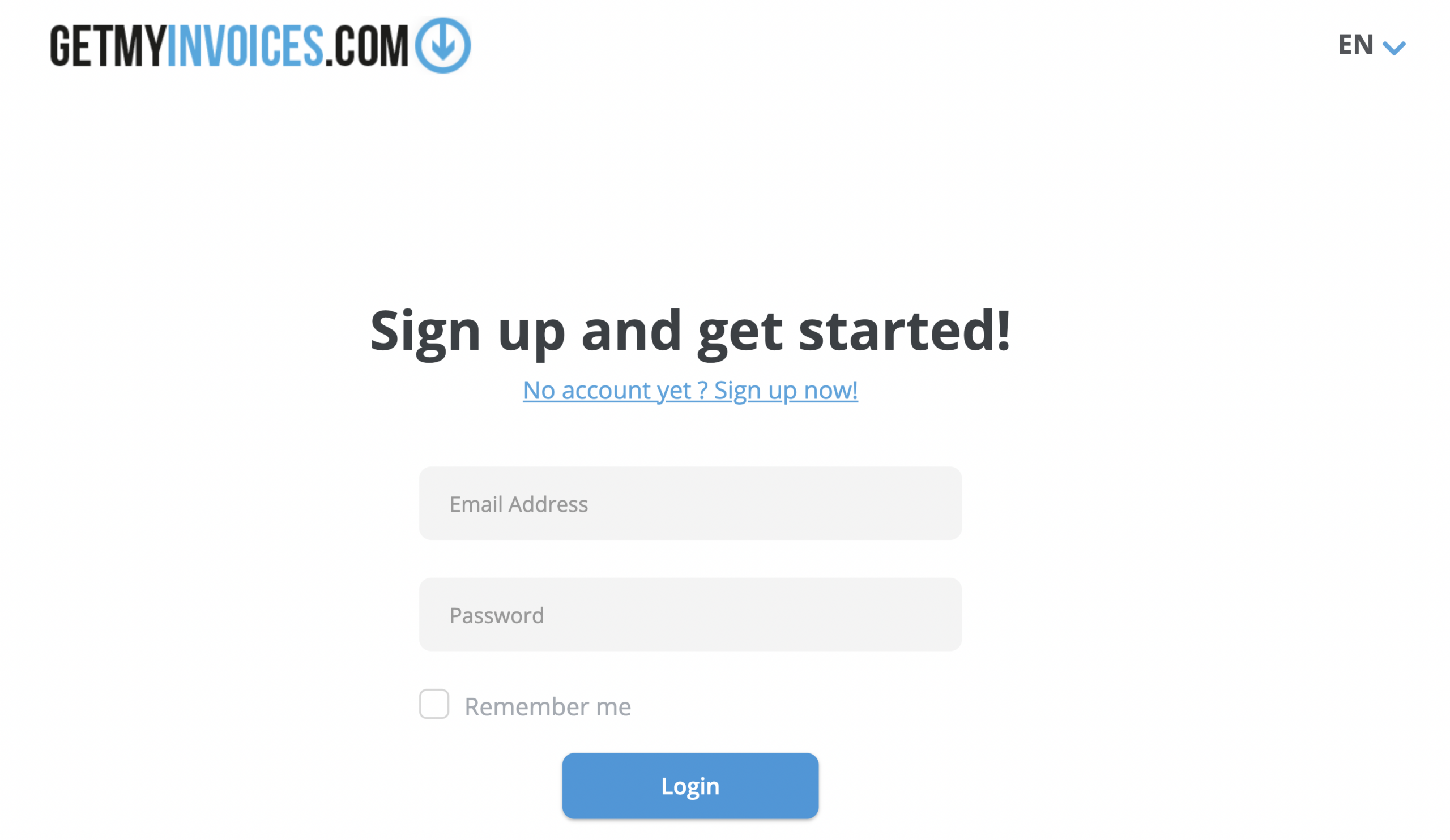 Step 1. On another computer or mobile device, log in to your GetMyInvoices account at login.getmyinvoices.com. - How do I link my