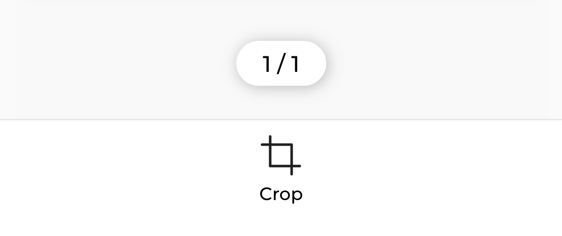 Step 3. Review the scanned document. If you want to crop the scanned document image, tap Crop. Otherwise, tap Finish to save your scanned