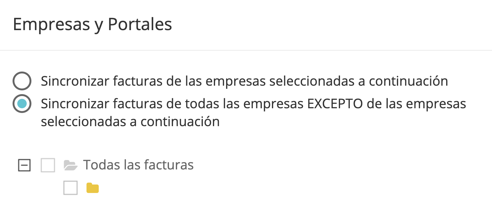 Paso 4. Todos sus portales en línea conectados y perfiles personalizados de empresas se mostrarán como una lista de verificación en la