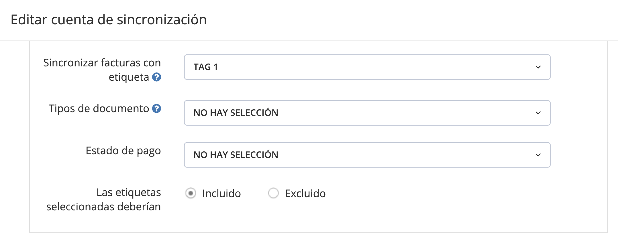 Paso 4. Encontrarás las opciones de propiedades de documentos en “Restricciones”. - ¿Puedo elegir qué documentos sincronizar?