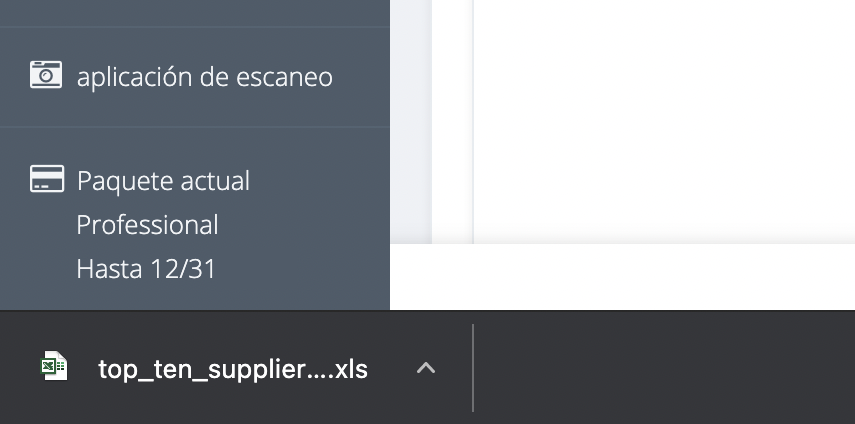 Paso 3. Los datos de tus informes se descargarán de inmediato en tu ordenador o dispositivo, en formato XLS. - ¿Cómo puedo exportar