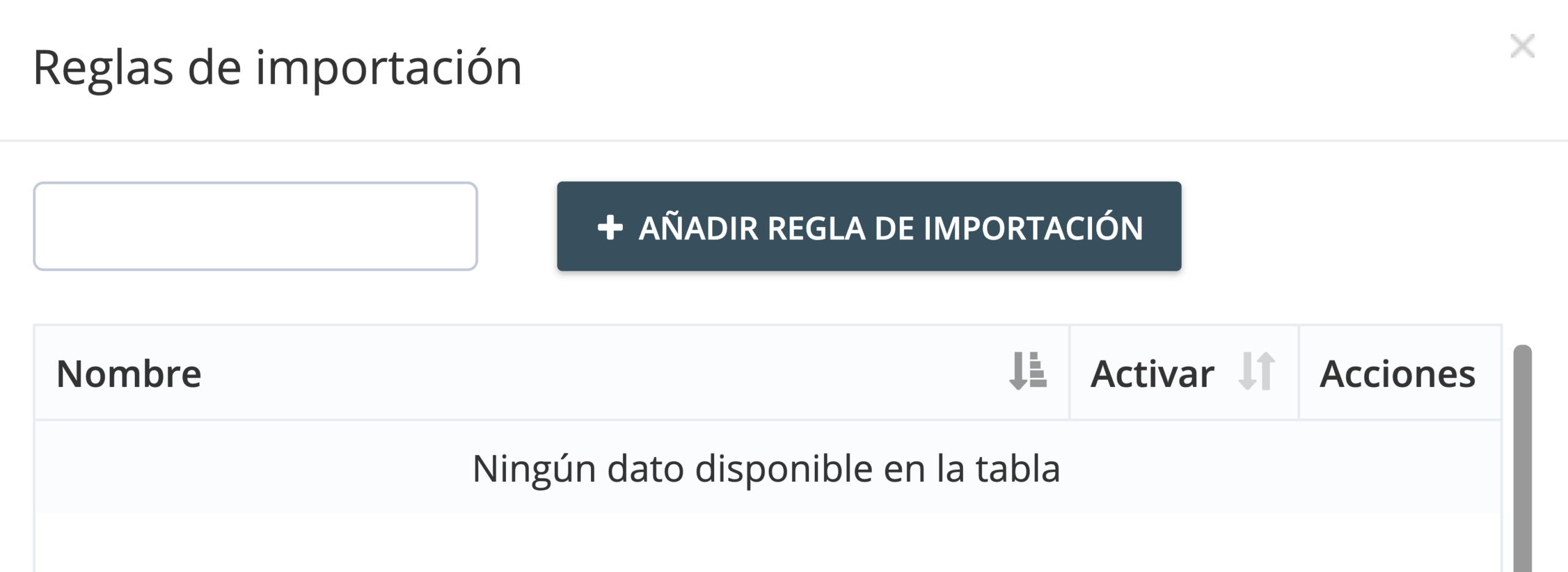 Paso 3. En la sección “Reglas de importación”, haz clic en “Añadir Regla de Importación”. - ¿Qué son las reglas de importación, cómo