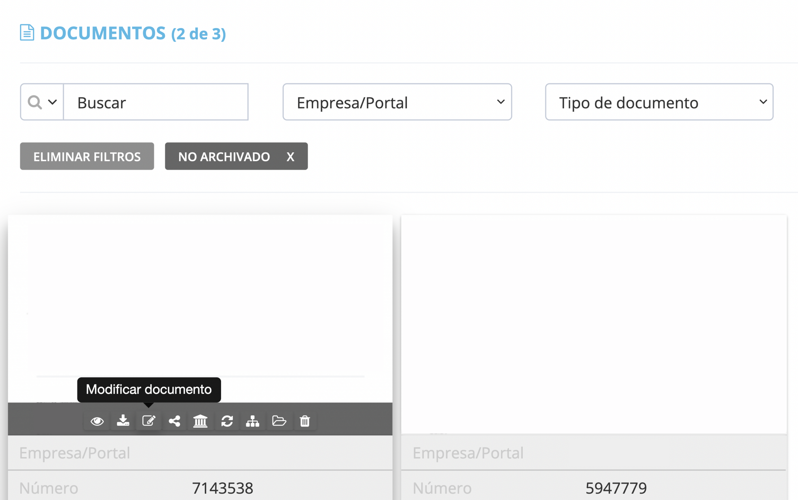 Paso 2. Dirígete hasta el documento que deseas comprobar y haz clic en “Modificar documento”. - ¿Dónde veo cambios efectuados en mis