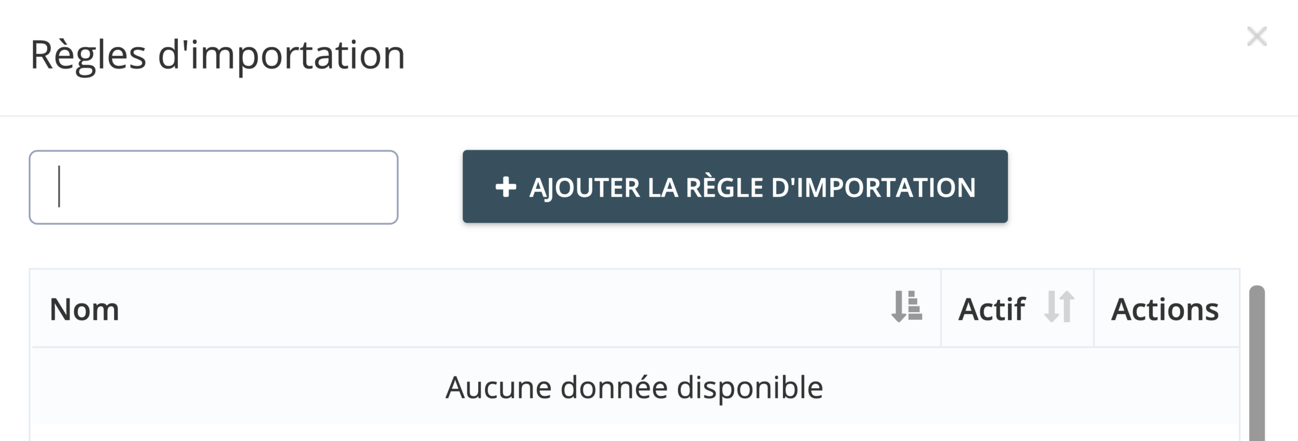 Étape 3. Sous Règles d’importation, cliquez sur Ajouter la règle d’importation. - Quelles sont les règles d'importation, comment