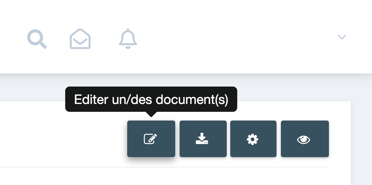 Etape 2. Cliquez sur le bouton Editer un/des document(s) en haut à droite de la page des documents. - Où puis-je voir les changements