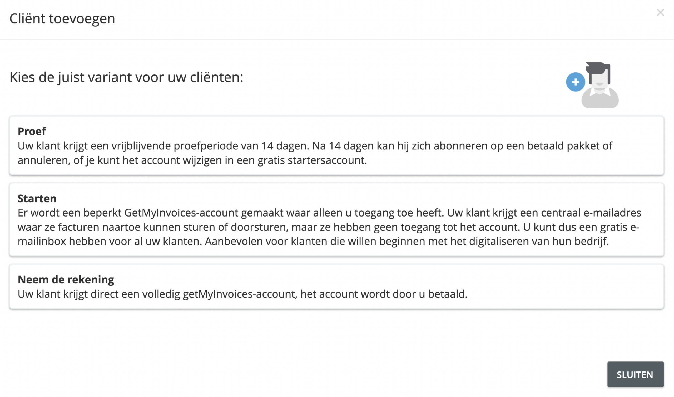 Stap 3. Kies uit de drie factureringsmethoden voor klanten - Hoe voeg ik klanten toe?