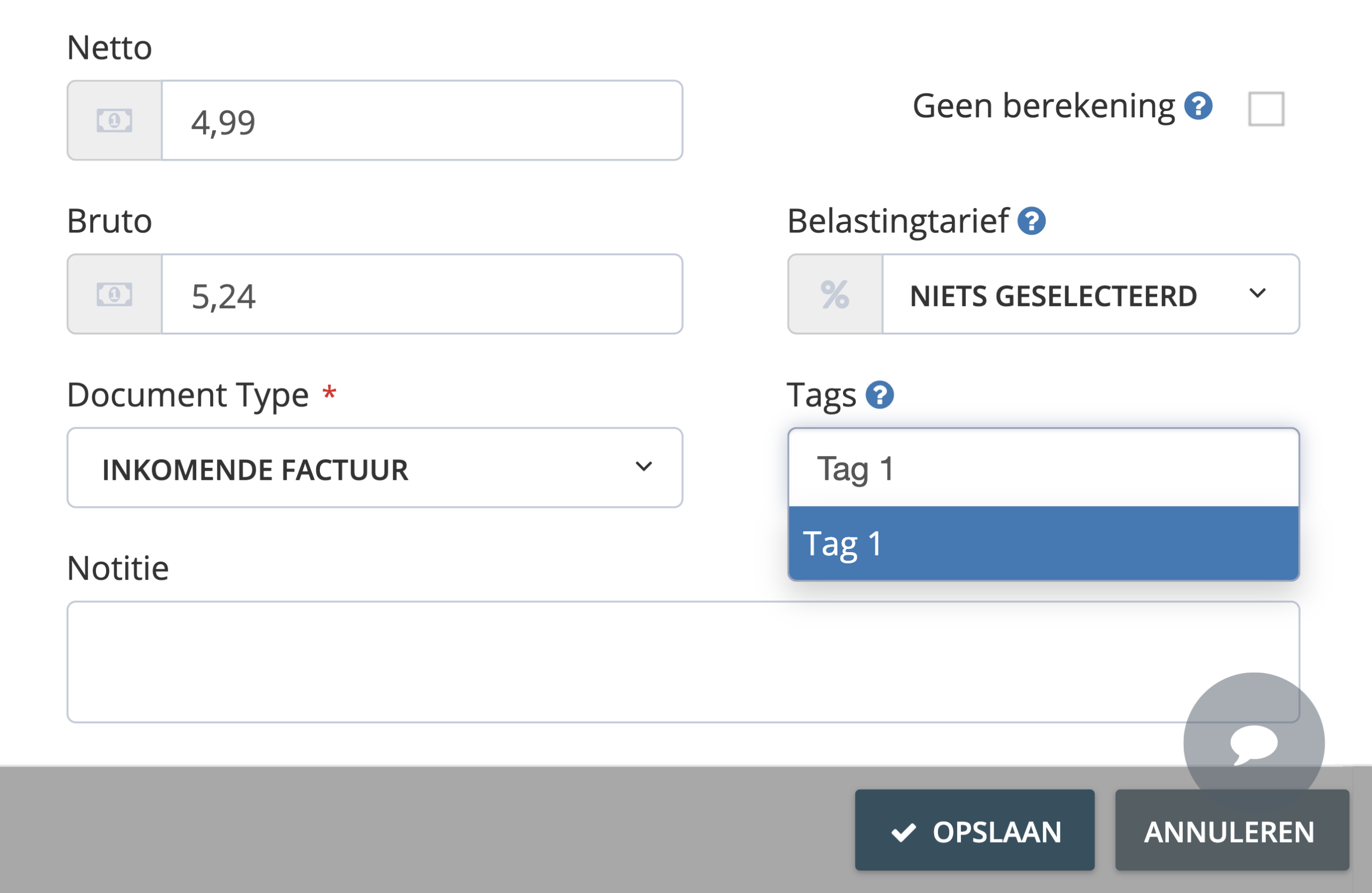 Stap 3. Zoek op het tabblad ‘Basis’ het tekstveld met de naam ‘Tags’. Typ de naam van de tag die u aan het geselecteerde document wilt