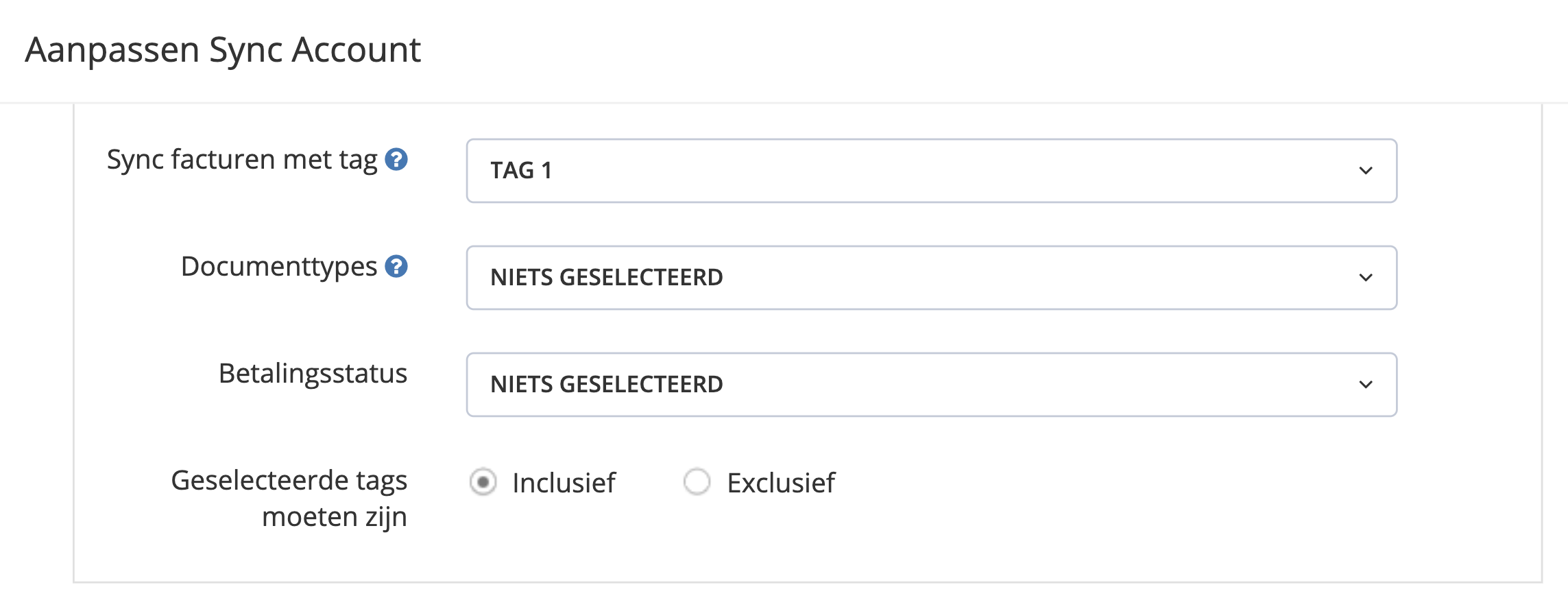 Stap 4. U vindt documentattribuutopties onder Restrictie. - Kan ik kiezen welke documenten ik wil synchroniseren?