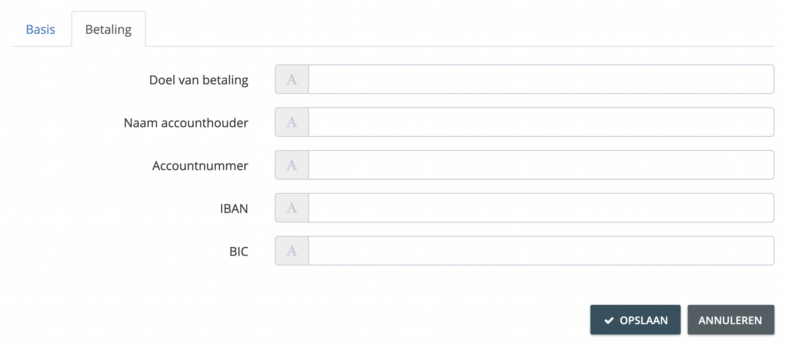 Stap 4. Klik op de ‘Betalingstab’ bovenaan en vul uw bank informatie in - Hoe betaal ik onbetaalde facturen?