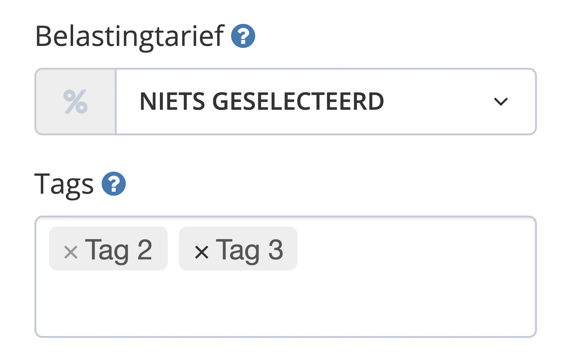 Stap 3. Zoek op het tabblad ‘Basis’ het invoerveld Tags. Klik op het ‘X-pictogram’ naast elke tag die u uit dat document wilt verwijderen.