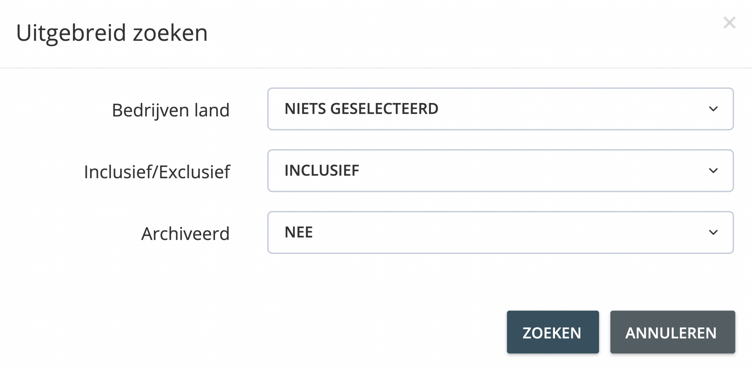 Stap 3. Een pop-up selectie window word weer gegeven met aanpasbare opties voor geavanceerde filters. - Wat zijn geavanceerde filters en