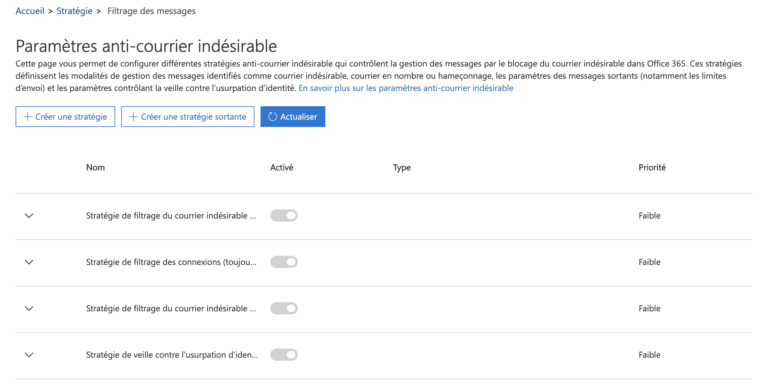 Étape 1. Dans Microsoft Exchange/Outlook, connectez-vous à Office 365 Portail de Sécurité & Conformité pour Microsoft 365 et choisissez