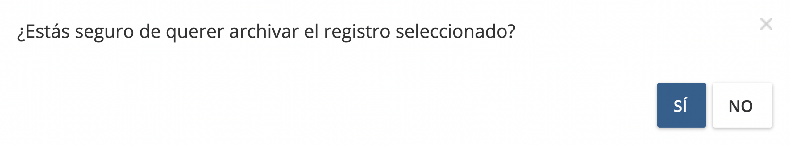 Paso 3. En la ventana emergente que aparece, haz clic en “Sí” para continuar. - ¿Cómo puedo archivar mis documentos en GetMyInvoices?