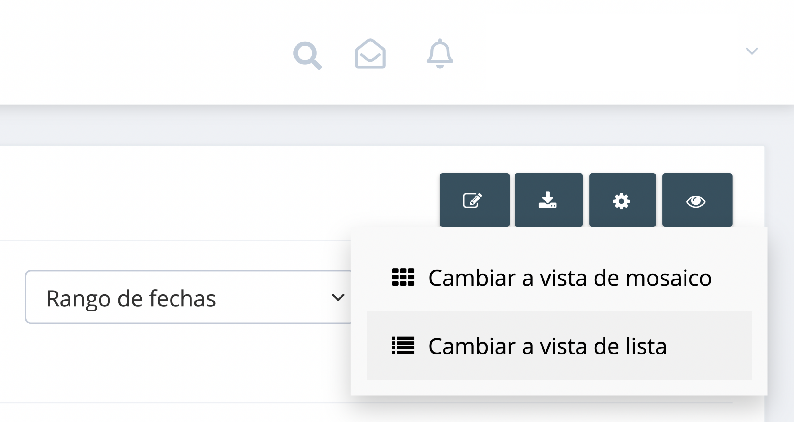Paso 2. Asegúrate de estar utilizando la vista de lista cómo modalidad de vista de tus documentos. Si no estás en la vista de lista