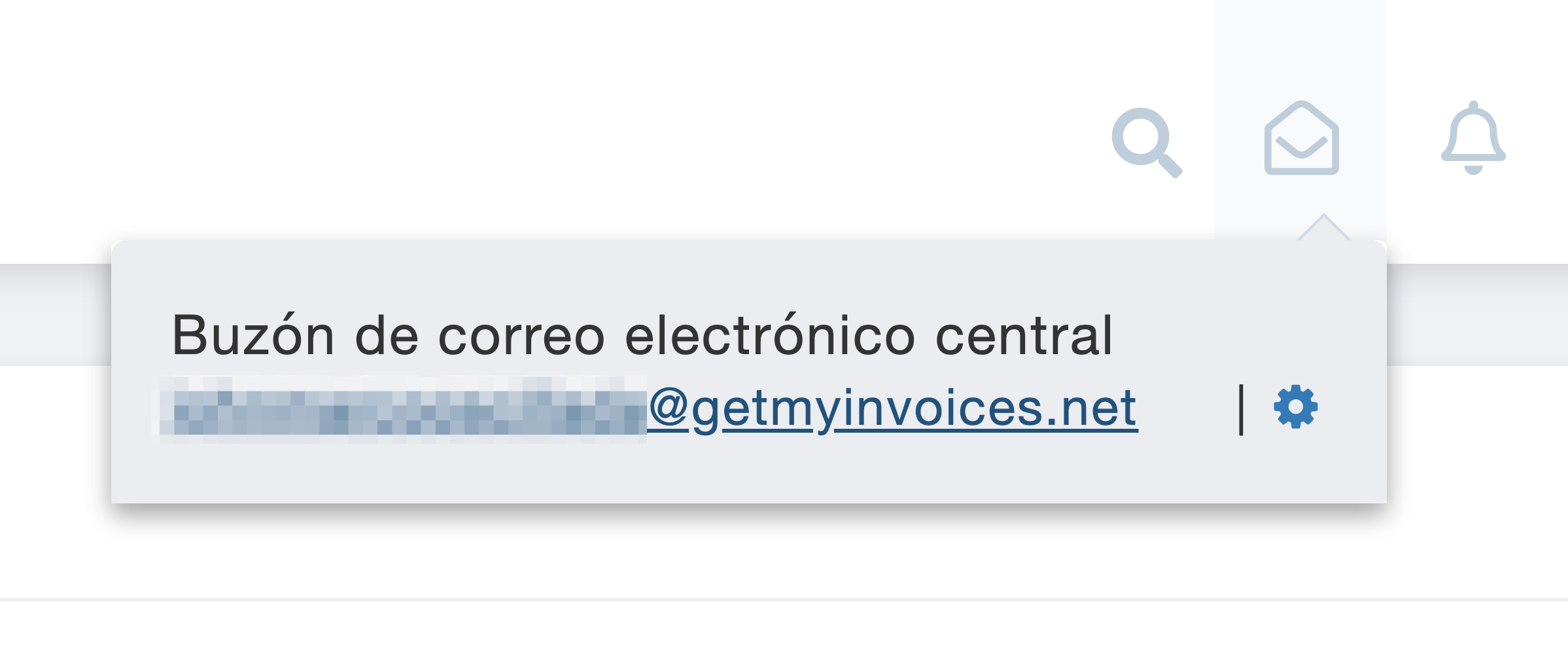 ¿Qué es el buzón de correo electrónico central? Tu cuenta GetMyInvoices viene con un buzón de correo electrónico central de serie. Éste te