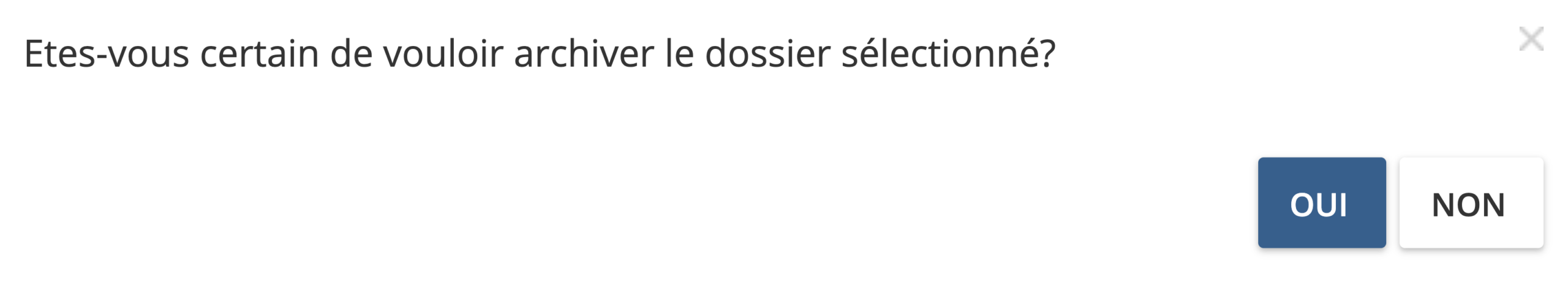 Étape 3. Dans la fenêtre pop-up de dialogue qui apparait, cliquez sur Oui pour continuer. - Comment archiver mes documents dans