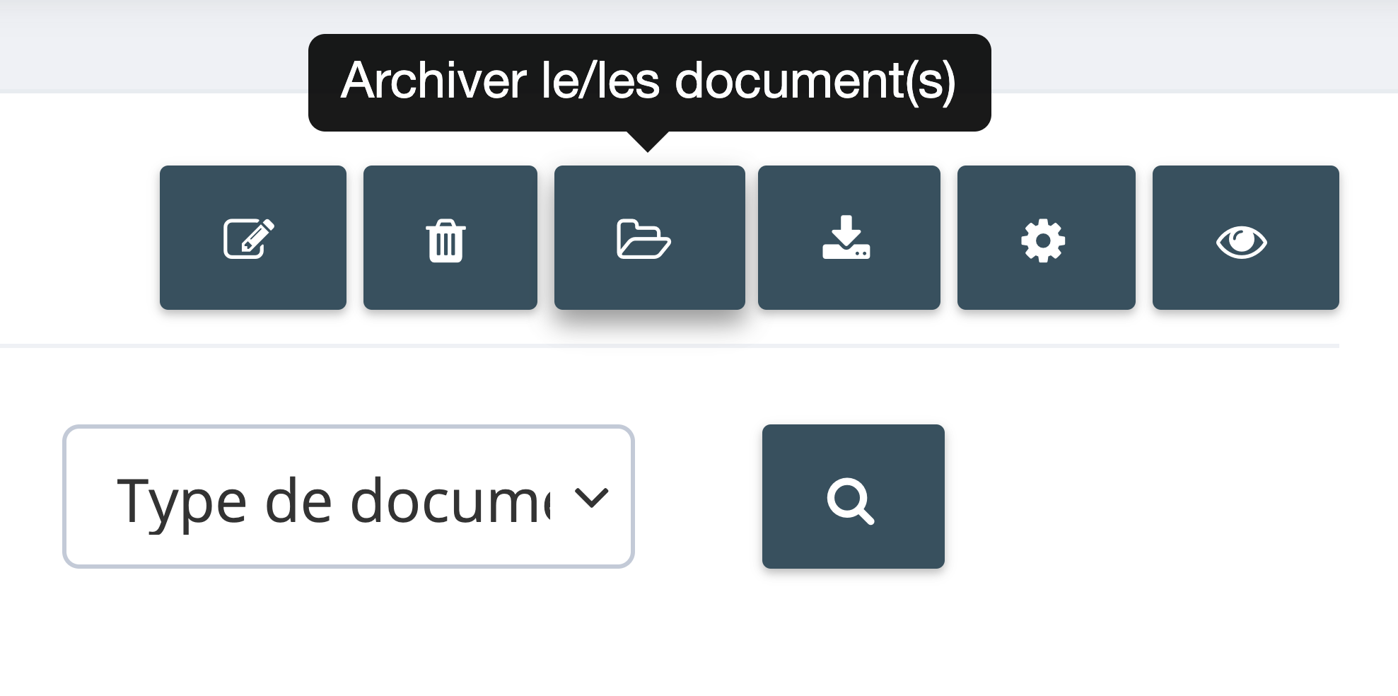 Étape 4. Cliquez sur le bouton Archiver le(s) document(s) en haut à droite de la page Documents. - Comment archiver mes documents dans