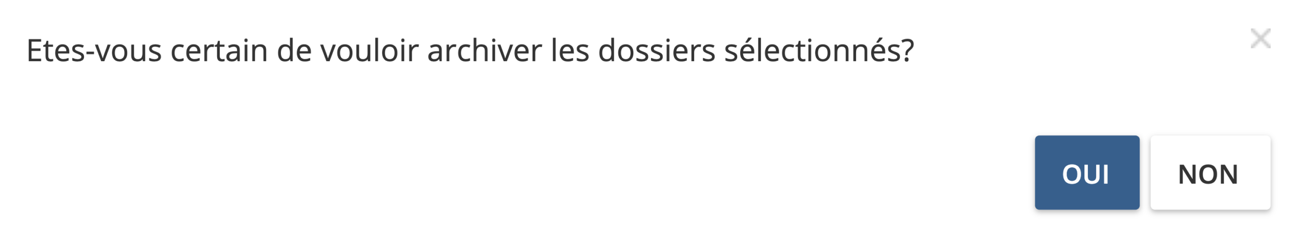 Étape 5. Dans la fenêtre pop-up de dialogue qui apparaît, cliquez sur Oui pour continuer. - Comment archiver mes documents dans