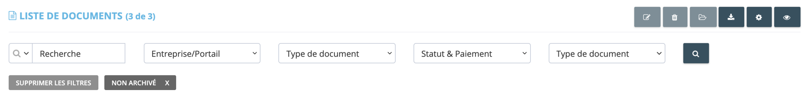 Étape 2. Cliquez dans le menu déroulant sur Statut & Paiement dans la barre d’outils pour consulter les filtres. - Comment récupérer et