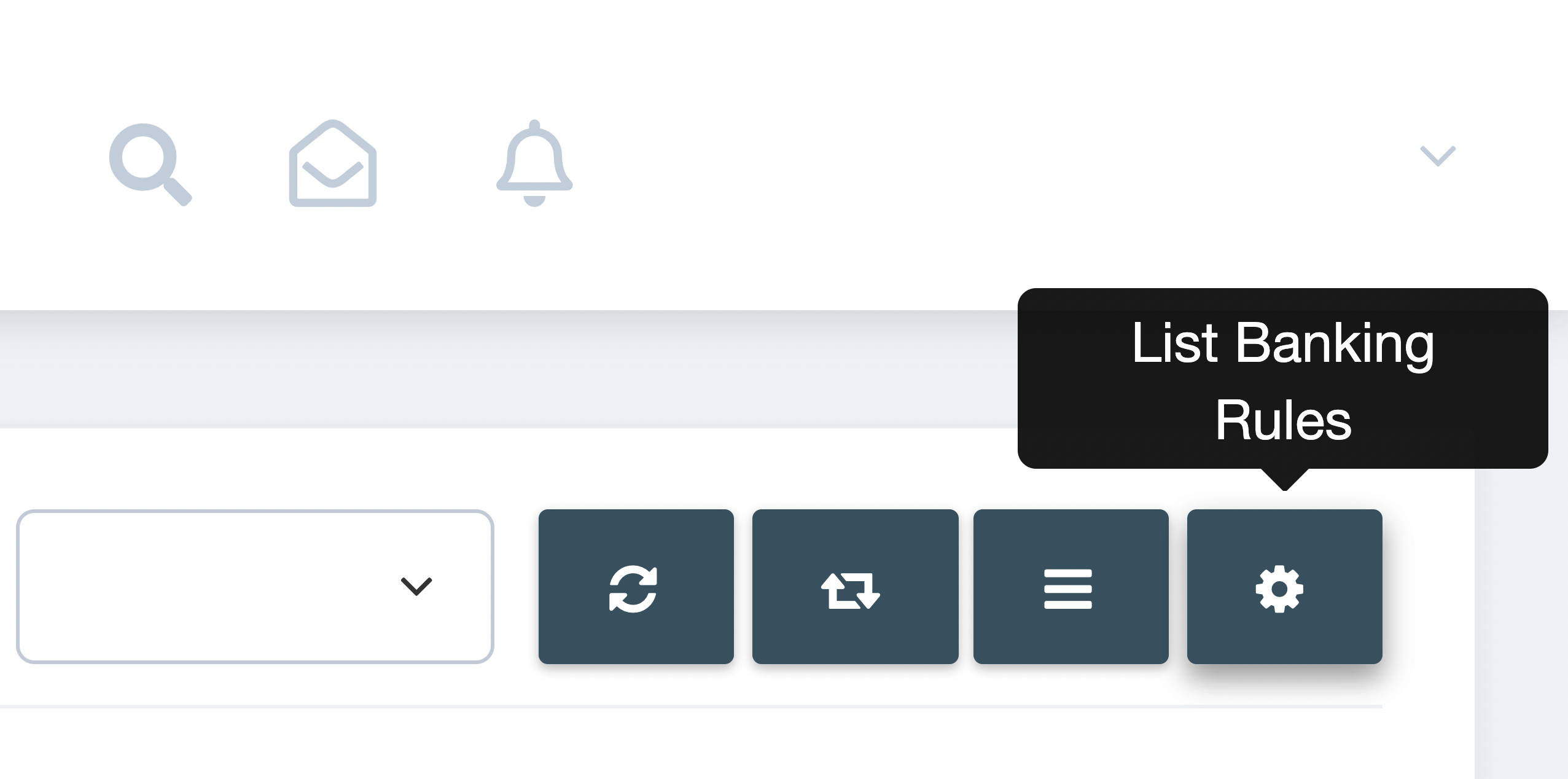 Step 4. Click List Banking Rules (gear icon) on the upper right corner of the Banking page. - How do I link my banking transactions and