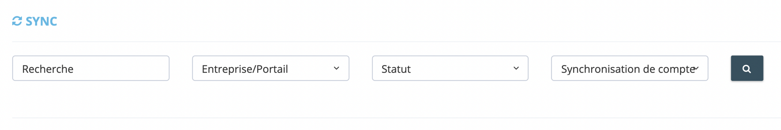 Étape 4. Utilisez la barre d’outils des filtres pour restreindre la vue de vos documents synchronisés. Choisissez de présenter les