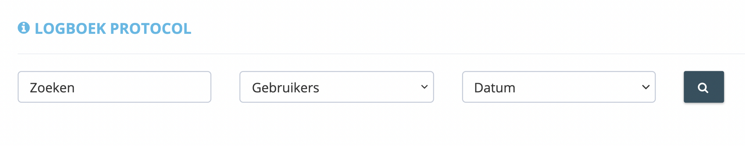 Stap 4. Gebruik de zoekfilters in het bovenste gedeelte van de pagina Logboekprotocol om de resultaten van uw accountactiviteitenlogboek te