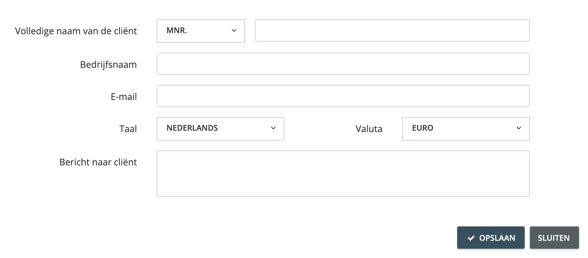 Stap 4. Om individuele klanten toe te voegen, klik dan op ‘Individueel toevoegen’. Vul hun informatie en klik daarna op ‘Opslaan’. - Wat is