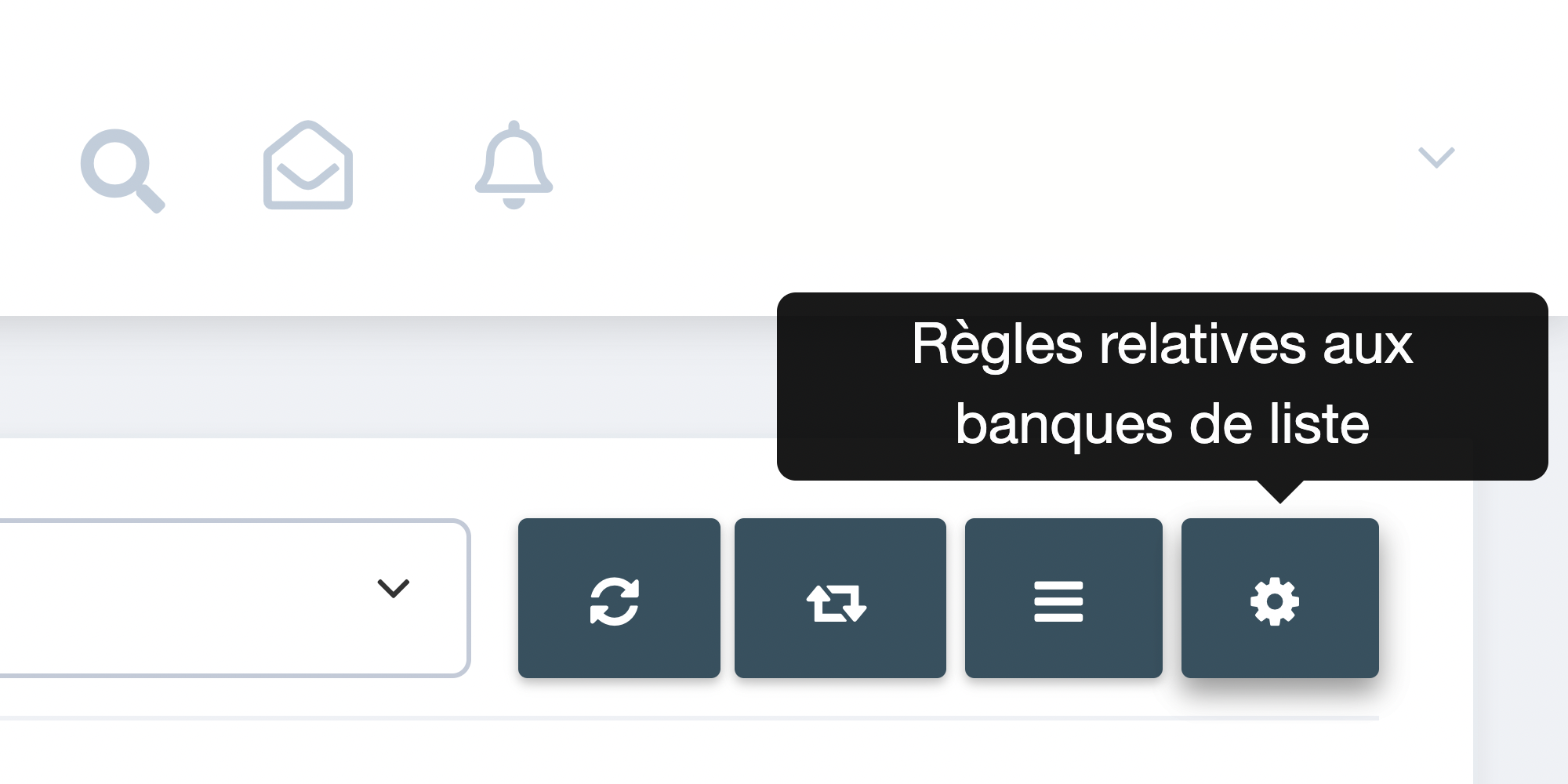 Etape 4. Cliquez sur Liste des règles bancaires (icône roue) en haut à droite de la page de Gestion bancaire. - Comment lier mes