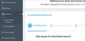 Stap 1:Klik in het hoofdmenu op “workflows” en dan op “Documentgoedkeuring”. - Hoe maak ik een goedkeuringsproces?