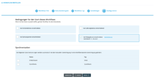 Stap 6:Determineer de condities onder welke uw workflow moet worden toegepast op documenten en kies jouw exportdoel. - Hoe maak ik een