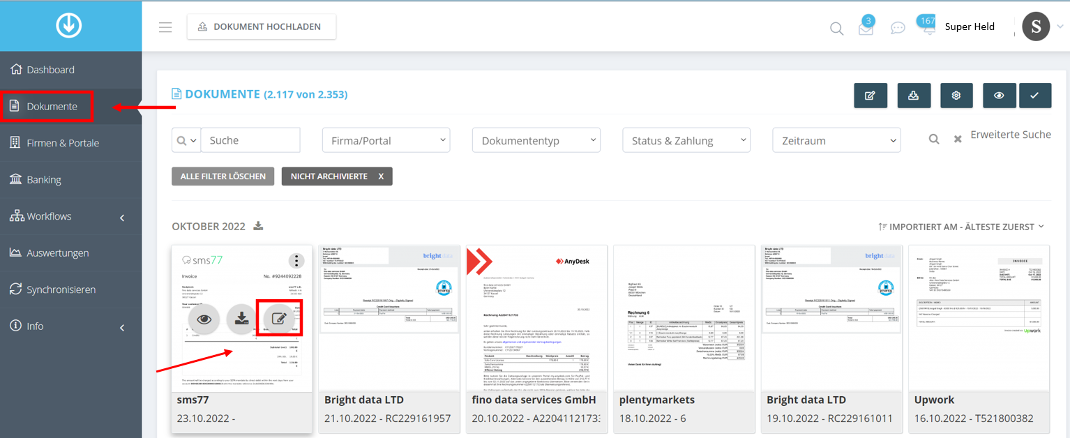 Entrenar manualmente el reconocimiento de texto/OCR Además del reconocimiento automático de texto, GetMyInvoices también ofrece la opción