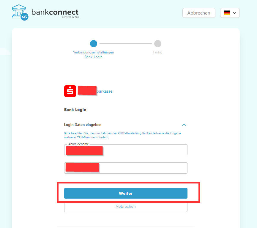 Procedura Bankconnect per effettuare nuovamente l’accesso al proprio conto bancario