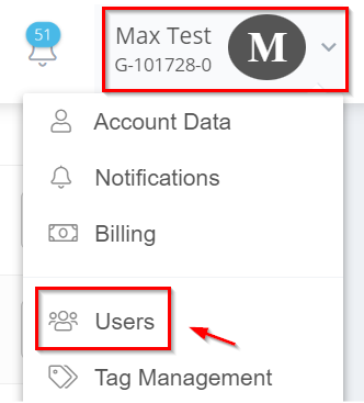 You have the possibility to invite or add other users to your account. You can individually define which access the added user should have