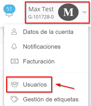 Tienes la posibilidad de invitar o añadir otros usuarios a tu cuenta. Puede definir individualmente qué acceso debe tener el usuario