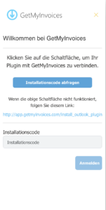 To activate and connect the plugin to your GetMyInvoices account Once the Outlook add-in is installed, you need to follow a few simple