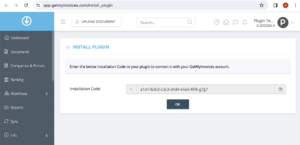 2. Click on the “Request installation code” button. You will be redirected to your browser where you will need to log in to your GMI