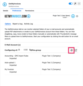 Reset folder configuration On the Options page, click the Clear button next to the email account and the auto-upload configuration will be