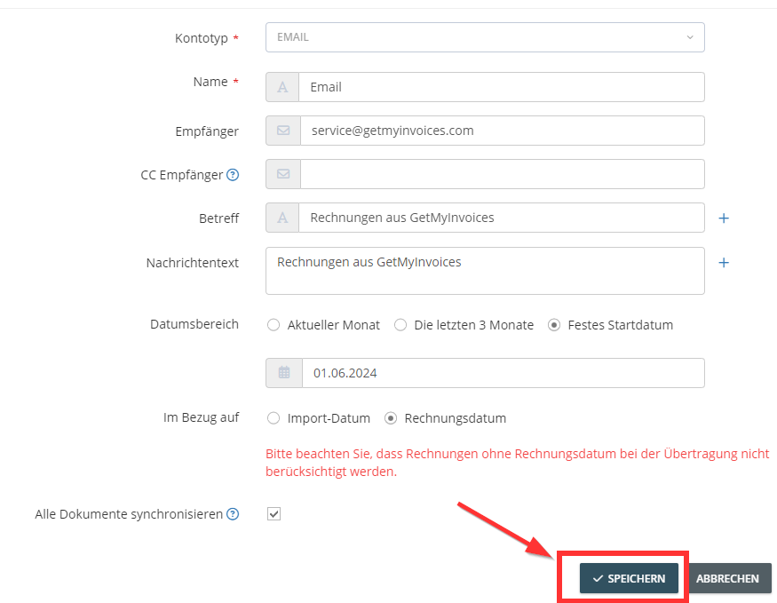 Ajouter l'interface d'exportation pour l'exportation par e-mail. Si nécessaire, effectuez la vérification (par exemple, jeton API). Définir