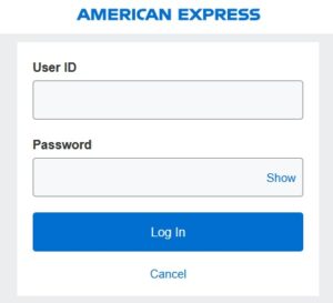 Click on the Connect to American Express button in the bankconnect window. Enter your American Express account login details. Select Login.