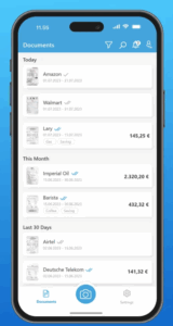 Search documents by invoice number, order number, supplier name or notes. Edit all fields of a document’s basic data, including payment