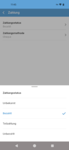 Schermata di modifica dei dati di base di un documento