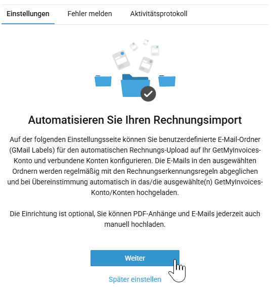 Procedura: selezionare la cartella Gmail per l’importazione