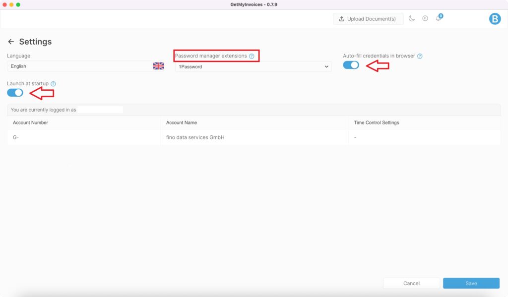 Click on “I am logged in” at the bottom right of the dialog window. → A new login attempt will start and the download process will restart.