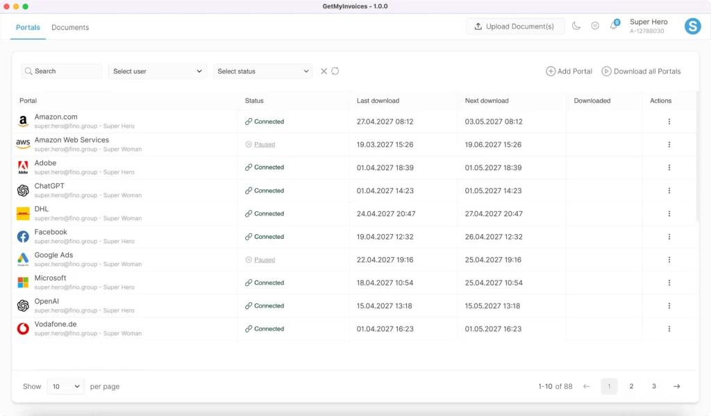Desktop App Function & Use With the GetMyInvoices desktop app, importing invoices is now even easier, more secure, and more transparent.